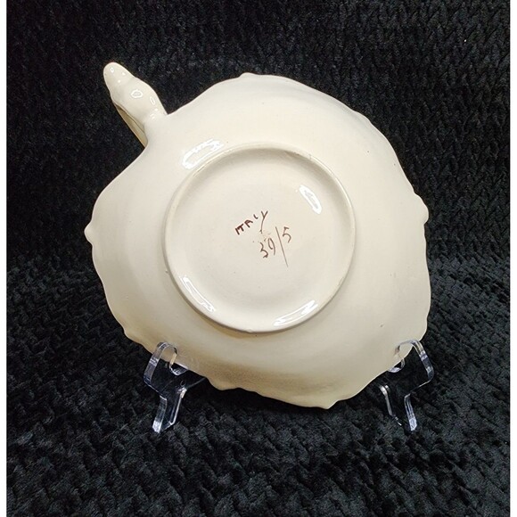 Vintage Homeco Porcelain Shell Trinket Dish |  Vanity Decor | Italy | 1980s - Picture 4 of 12